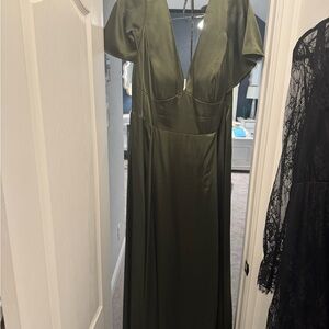 Signature Deep Green Backless Dress